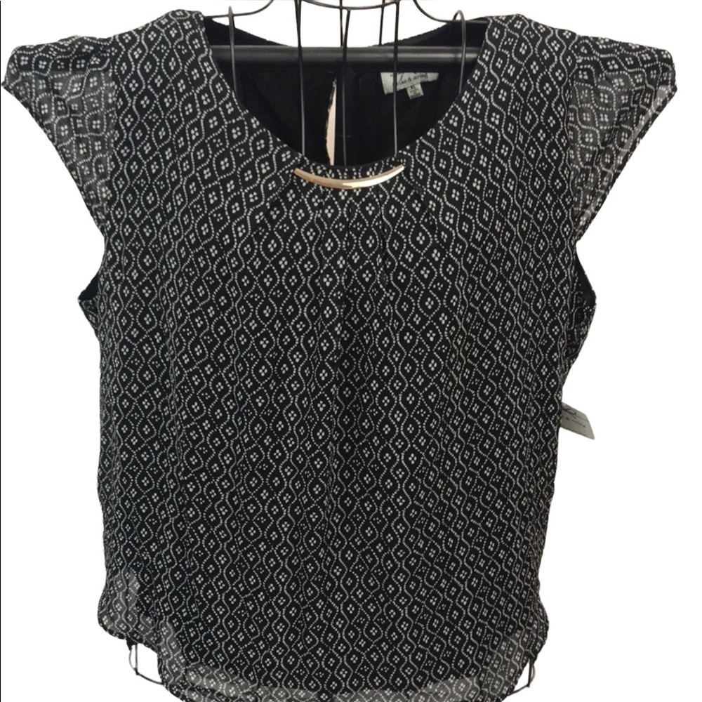 Twine & String Gold Bar Blouse